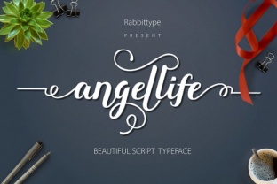 Angellife Beauty: The Handwritten Script Font for Polished Branding