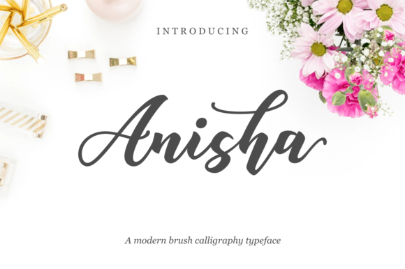 Anisha Script: A Modern Brush Calligraphy Typeface for Digital Branding