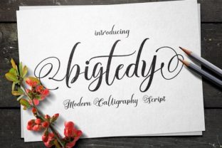 Bigtedy Handwritten Script for Social Media and Brand Campaigns
