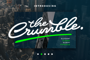 Crumble Typeface: Elegant Script Handwritten Fonts for Brand Identity