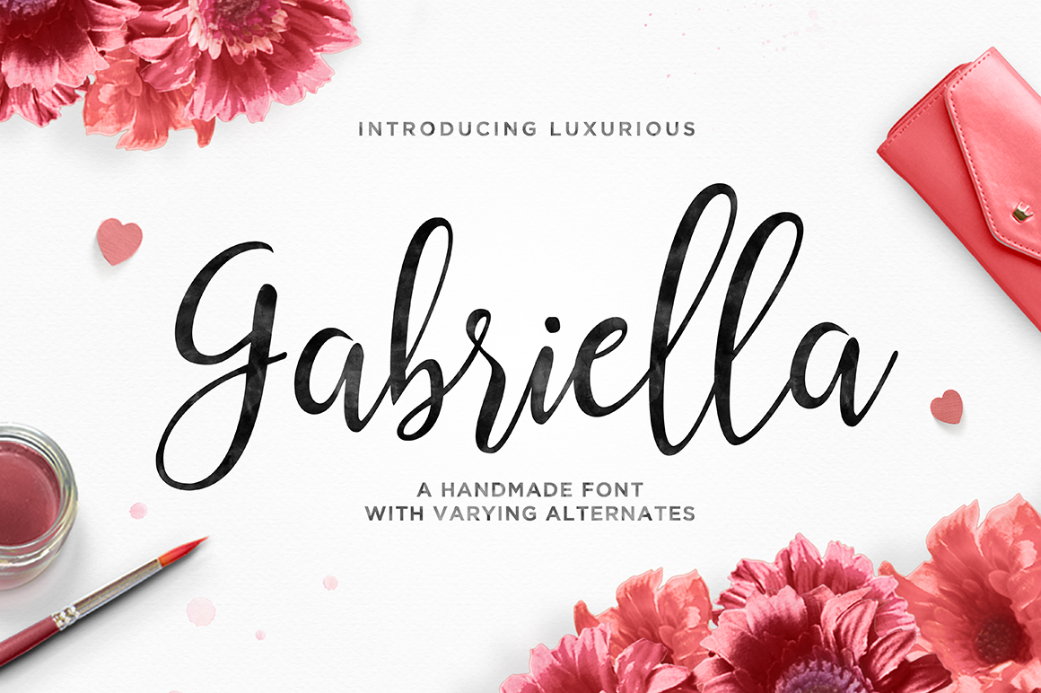 Gabriella: A Hand-Brushed Script Font for Modern Brand Identity