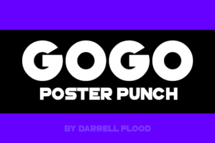GoGo Poster Punch: The Bold Sans Serif Typeface for High-Impact Crafts