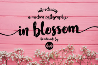 In Blossom: A Bold Handwritten Font for Creative Designs