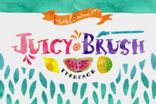 Juicy Brush for Handmade Labels, Invitations, and Branding