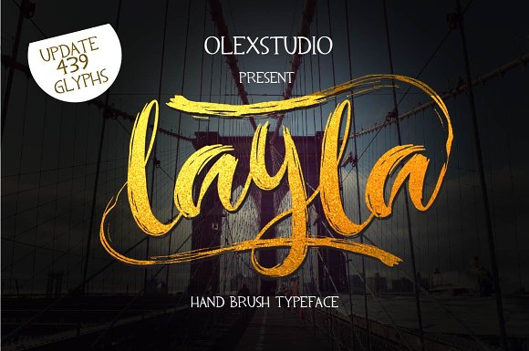 Layla Script Typeface for Editorial and Brand Identity