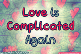Love is Complicated Again: A Simple Handwritten Font for Editorial Design