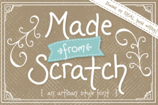Made from Scratch: A Playful Dancing Font for Handmade Brands
