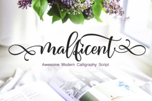 Malficent: A Fluid Script Handwritten Font for Editorial Design