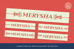 Merysha Serif Typeface for Editorial Design