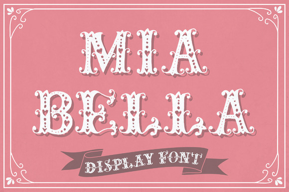 Mia Bella: The Romantic Decorative Font for Scroll-Stopping Brand Visuals
