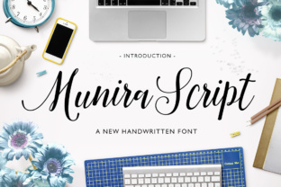 Munira Script Typeface Review for Editorial Design