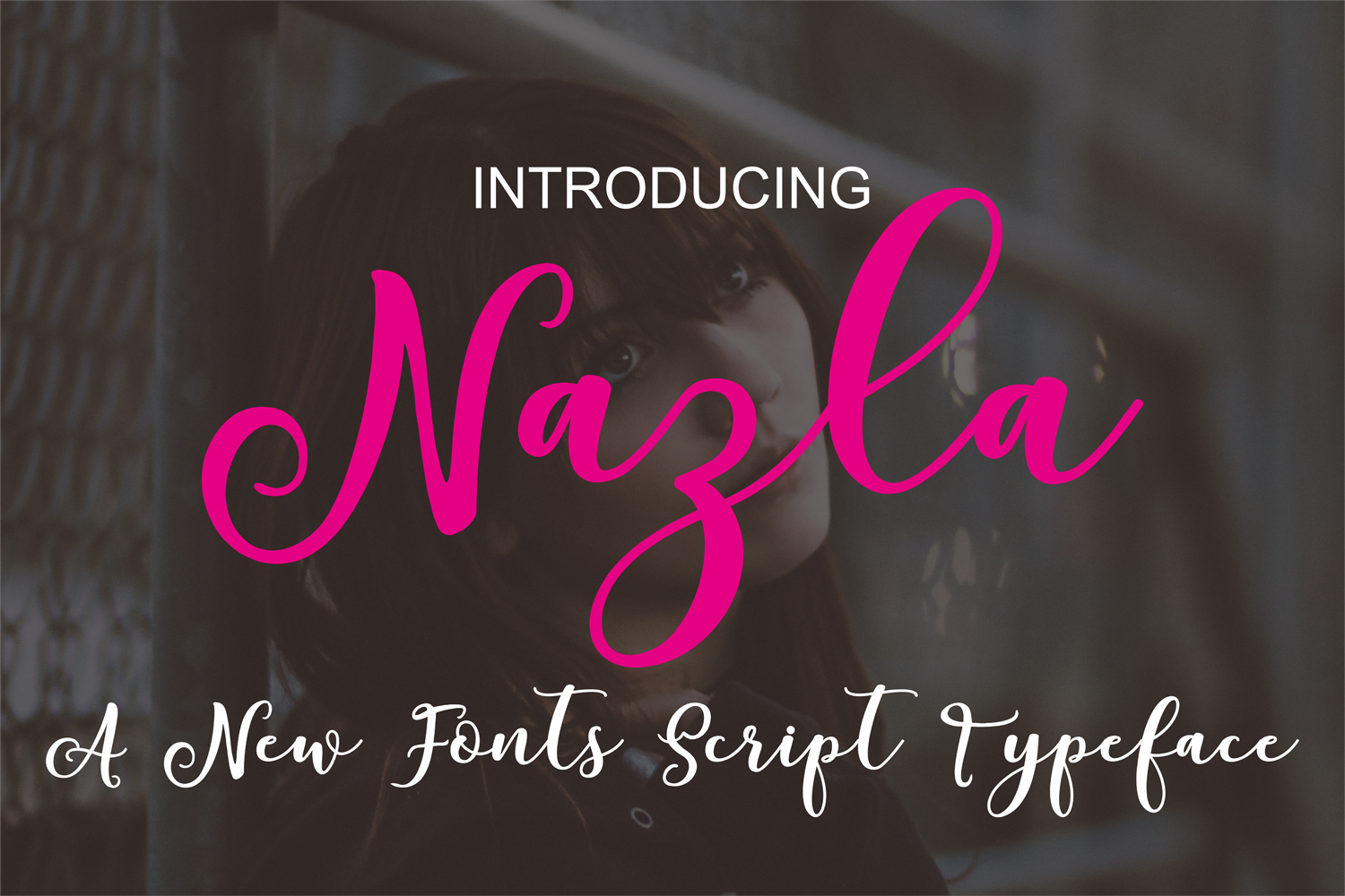 Nazla: A Modern Script Font for Editorial Design