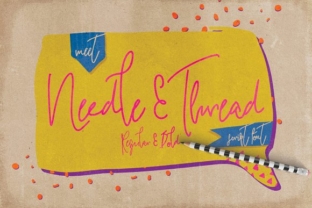 Needle Thread: A Handcrafted Script Font for Boutique Branding