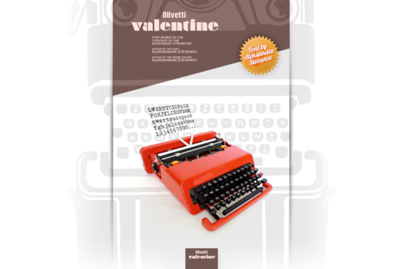 Olivetti Valentine: Retro Typewriter Fonts for Bold Marketing