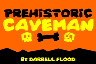 Prehistoric Caveman Typeface for Bold Campaign Visuals