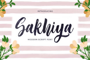 Sakhiya Typeface: A Handwritten Script for Organic Brand Identity