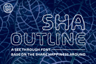 SHA Outline Typeface for Handmade Product Branding
