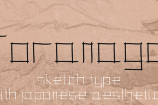 Toranaga Typeface: A Sketch-Style Script Handwritten Font for Japanese-Inspired Design
