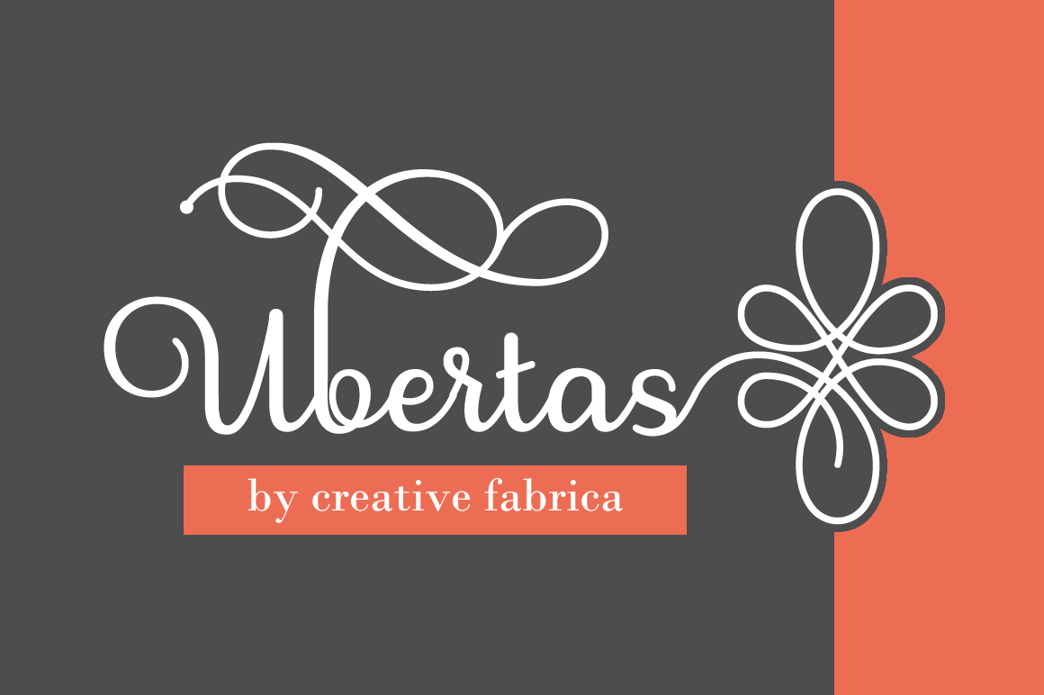 Ubertas: A Script Handwritten Font for Unique Editorial Designs